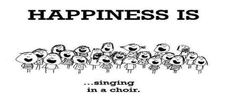 happiness is singing in a choir 